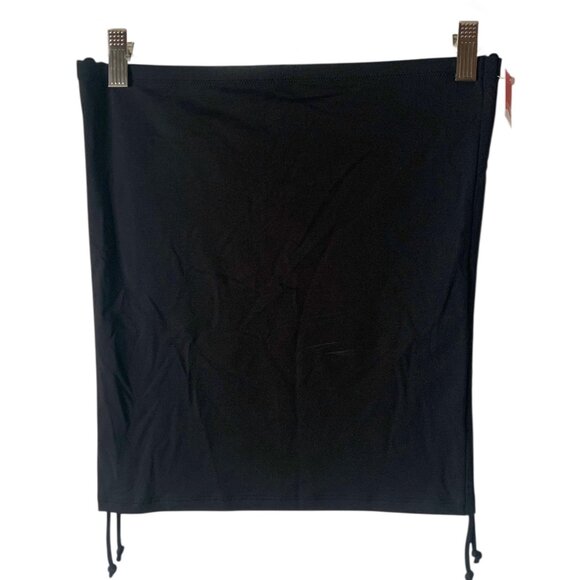 SPANX Solid Black Swim Transformation Adjustable Tube Top Skirt NWT Size Medium - Picture 3 of 7